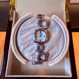 Fossil Geometric Solid Steel Hollow Out Ladies' Watch ES-1889, 22mm